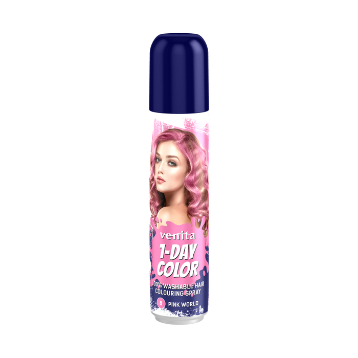 Venita spray do koloryzacji włosów  1-DAY 08 różowy świat 50ml main product photo