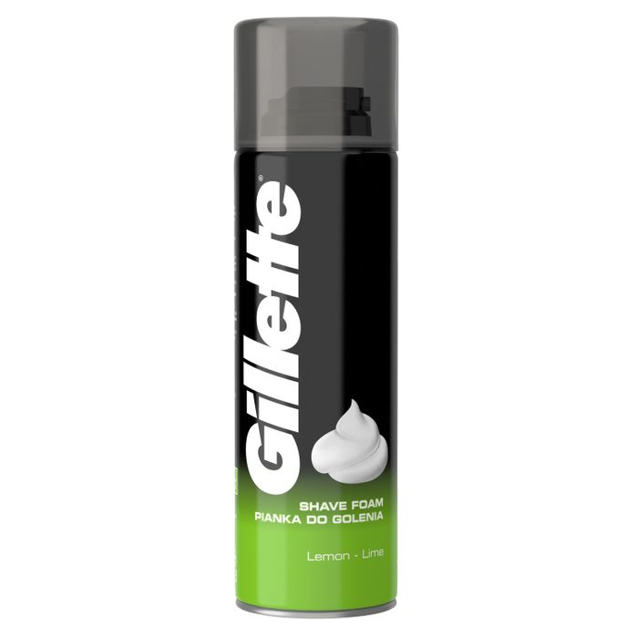 Gillette Classic Pianka do golenia Lime dla mężczyzn, zapach limonki, 200 ml main product photo