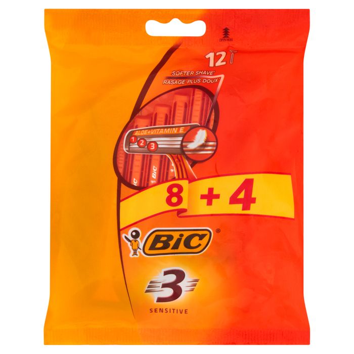 Bic 3 Sensitive Jednoczęściowe maszynki do golenia 12 sztuk main product photo