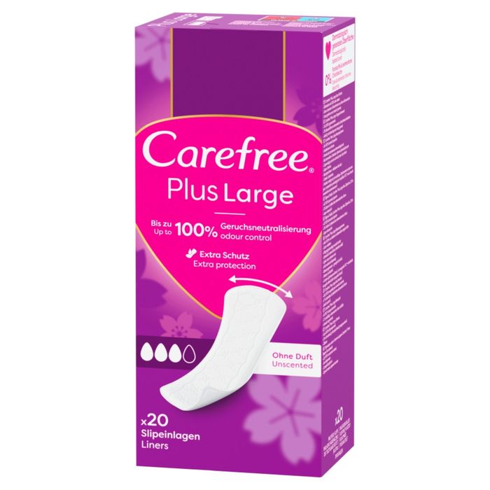 Carefree Plus Large wkładki higieniczne 20 sztuk main product photo