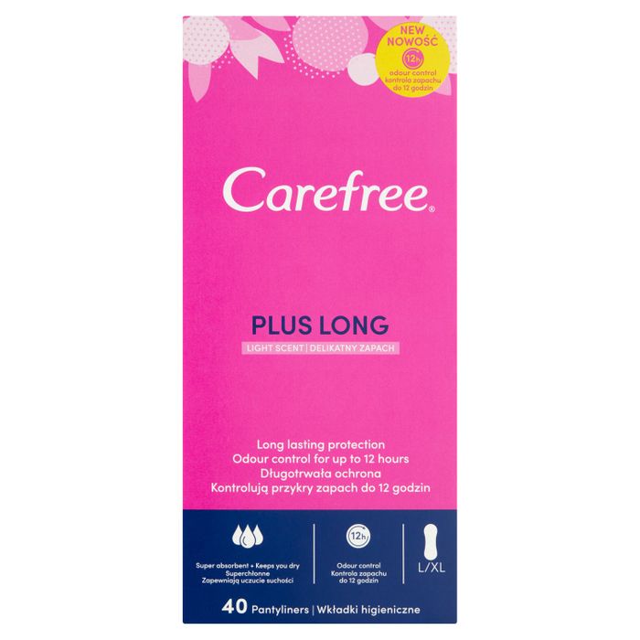 CAREFREE PLUS LONG  LIGHT SCENT 40 SZT main product photo