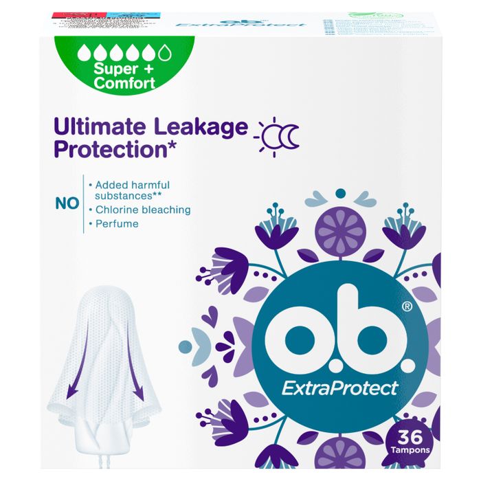 O.B. ExtraProtect Super+ Comfort Tampony 36 sztuk main product photo