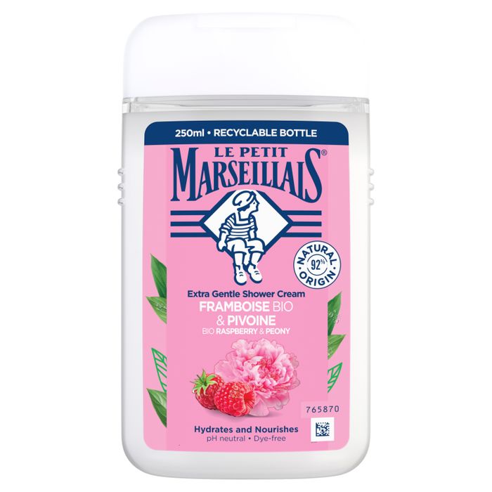 Le Petit Marseillais Kremowy żel pod prysznic malina bio & piwonia 250 ml main product photo