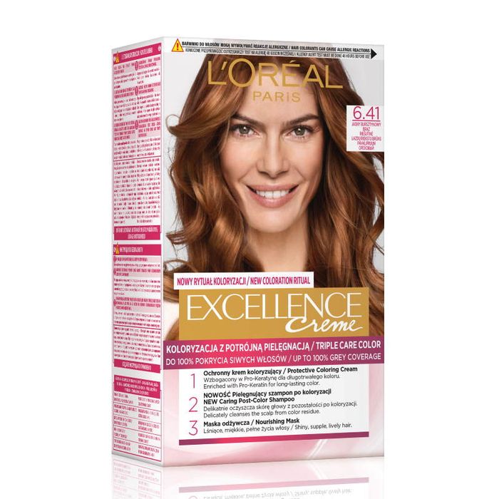 L’OREAL PARIS EXCELLENCE 6.41 JASNY BURSZTOWY BRAZ main product photo