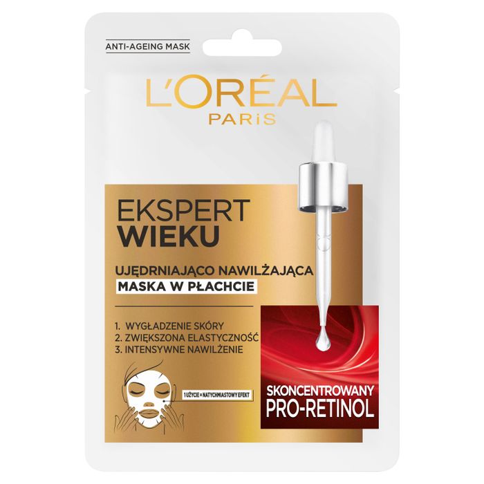 L'Oréal Paris Ekspert Wieku Ujędrniająco nawilżająca maska w płachcie 30 g main product photo