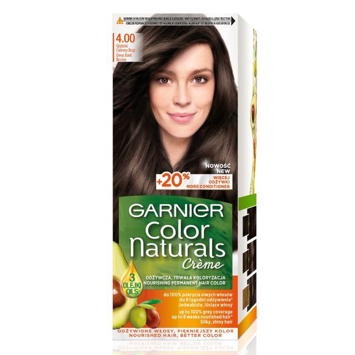 GARNIER COLOR NATURALS 4.00 GŁEBOKI CIEMNY BRAZ main product photo