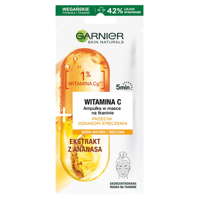 Garnier Skin Naturals Ampułka w masce na tkaninie witamina C 15 g main product photo