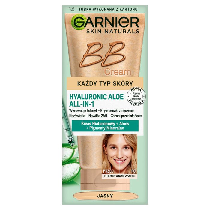 GARNIER Hyaluronic Aloe krem BB każdy typ skóry, jasny 50 ml main product photo