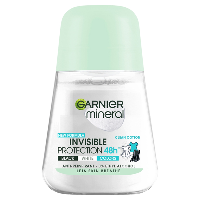 Garnier Mineral Invisible Clean Cotton Antyperspirant 50 ml main product photo