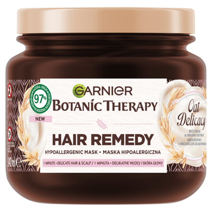 GARNIER HAIR REMEDY OAT DELICACY maska do włosów 340 ml main product photo