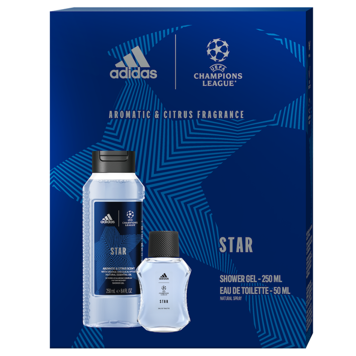 Adidas Uefa Star Edition zestaw dla mężczyzn (woda toaletowa 100 ml + żel pod prysznic, 250 ml) main product photo