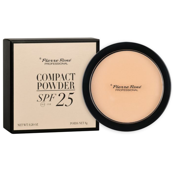 Pierre Rene Compact Powder SPF 25 NR 01 Cream puder prasowany 8 g main product photo