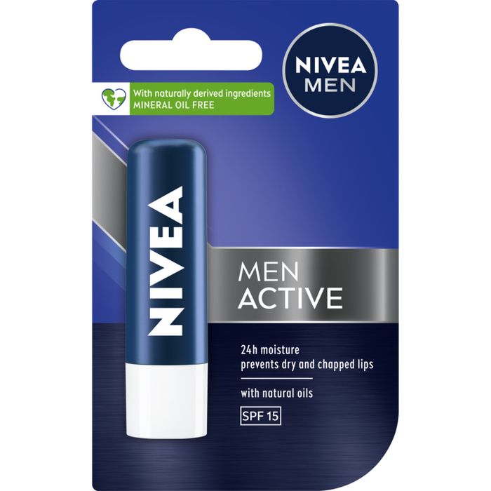 Nivea MEN Active Pomadka do ust dla mężczyzn SPF 15 5,5 ml main product photo