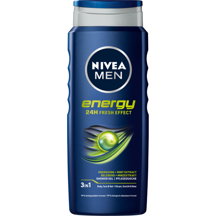 Nivea MEN Energy Żel pod prysznic dla mężczyzn 500 ml main product photo