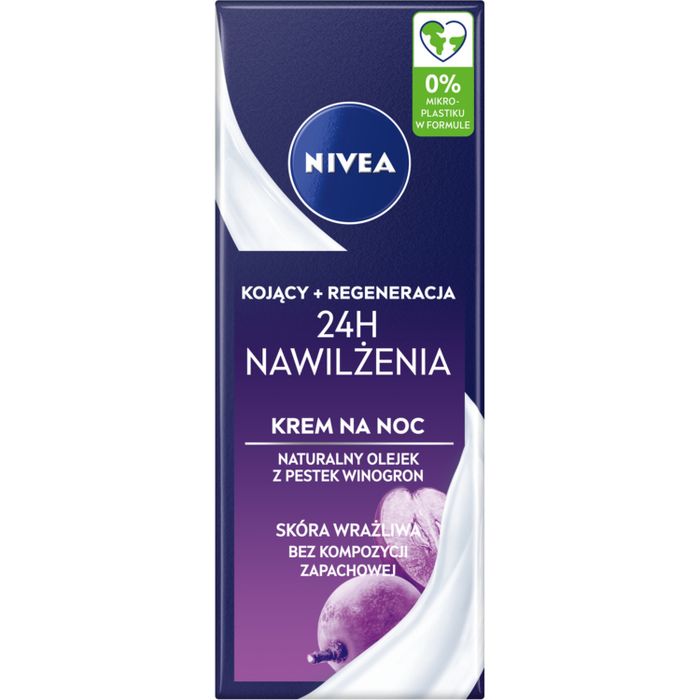 Nivea 24H Nawilżenia Kojący Regeneracja Krem na noc 50ml main product photo