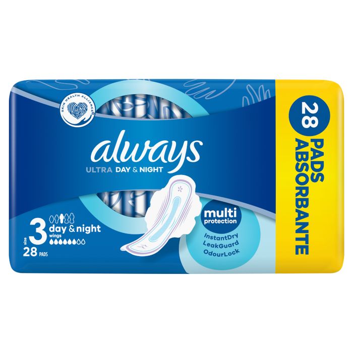 Always Ultra Day & Night (R3) Ze Skrzydełkami Podpaski  Sztuk main product photo