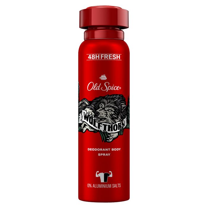 Old Spice Wolfthorn dezodorant w sprayu dla mężczyzn, 150ml, 48H świeżości, 0% Aluminium main product photo