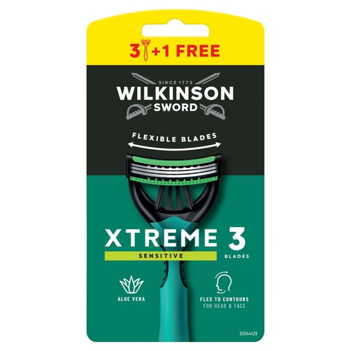 Wilkinson Sword maszynka do golenia z 3 ostrzami Xtreme 3 Sensitive 4 sztuki main product photo