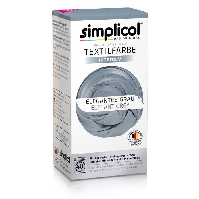 SIMPLICOL BARWNIK DO TKANIN INTENSYWNY ELEGANCKI SZARY 560G main product photo