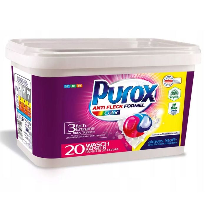 Purox Anti Flex Formel Color kapsułki do prania 20 szt. main product photo