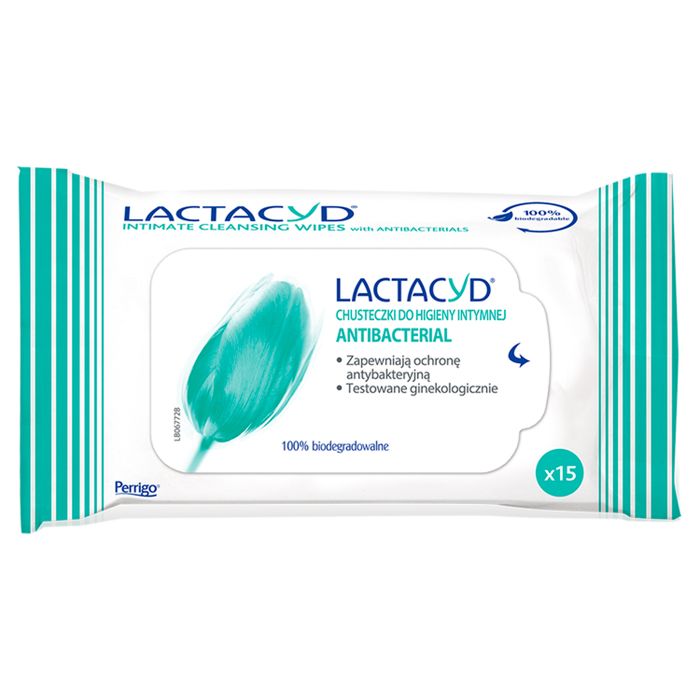 Lactacyd Antibacterial Chusteczki go higieny intymnej 15 sztuk main product photo