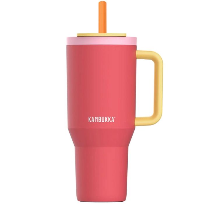 Kambukka kubek termiczny ze słomką Rio 950ml Pink Papaya main product photo