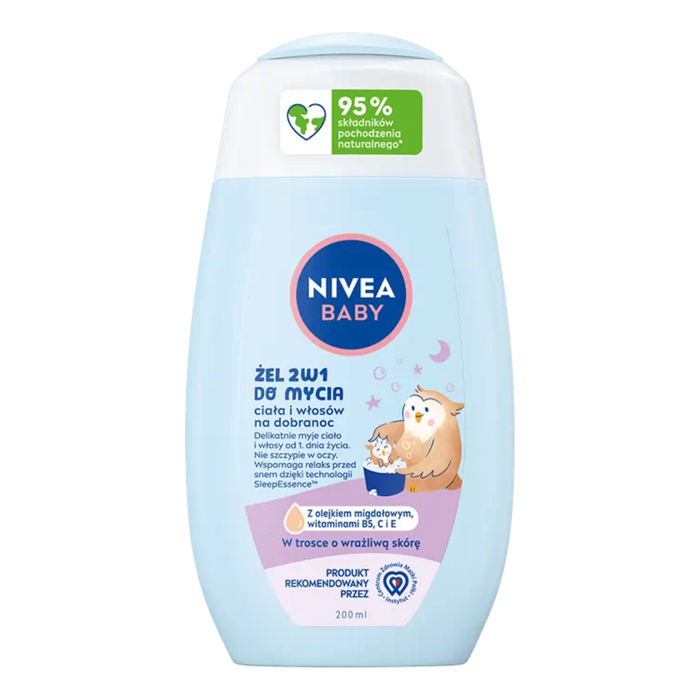 NIVEA BABY żel 2 w 1 do ciała i włosów 200 ml main product photo