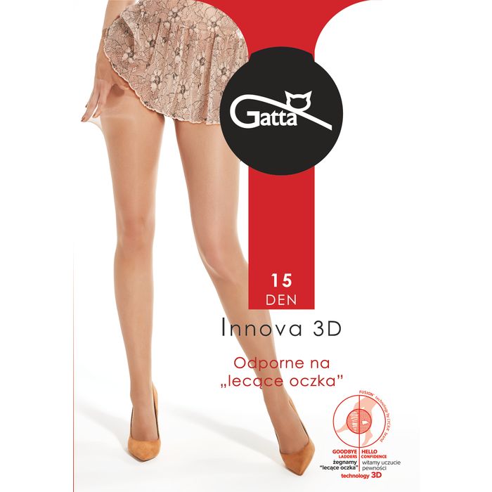 Gatta Innova 15 den Rajstopy 3D golden r2, 1szt. main product photo