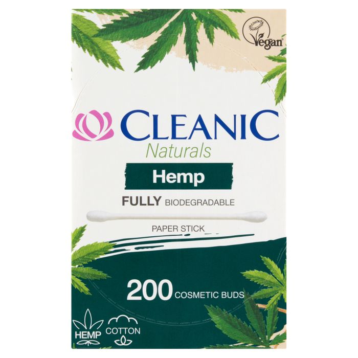 Cleanic Naturals Hemp Patyczki higieniczne 200 sztuk main product photo