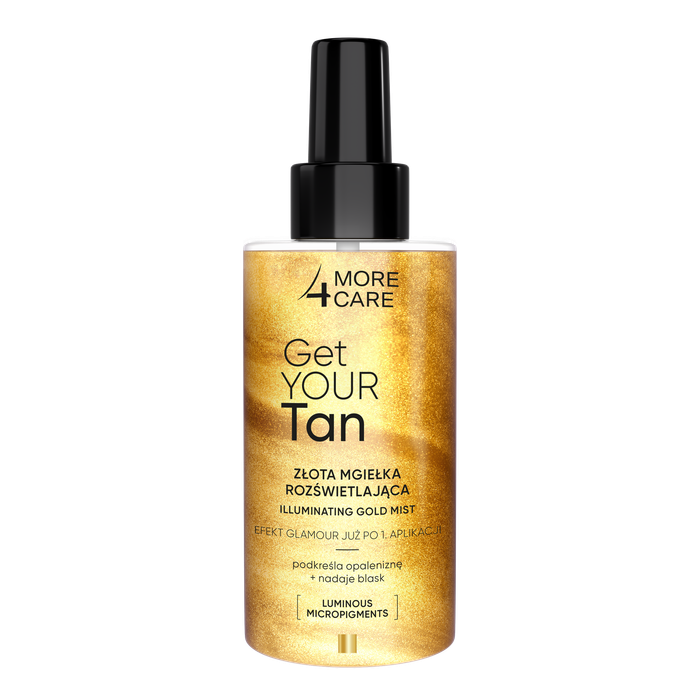 More4Care złota mgiełka rozświetlająca Get Your Tan! 150 ml main product photo