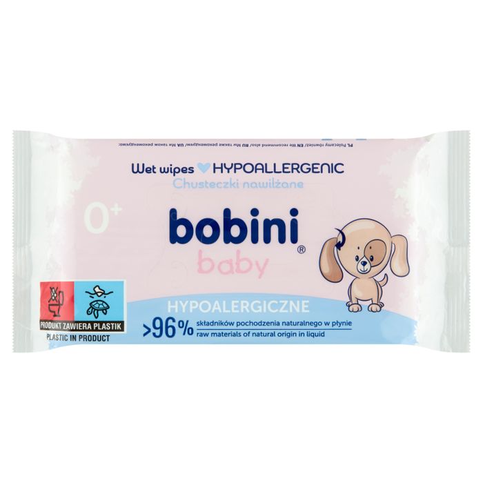 bobini Baby Chusteczki nawilżane hypoalergiczne 60 sztuk main product photo