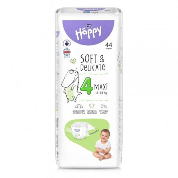 Bella Baby Happy Pieluszki jednorazowe 4 maxi 8-14 kg 44 sztuk main product photo