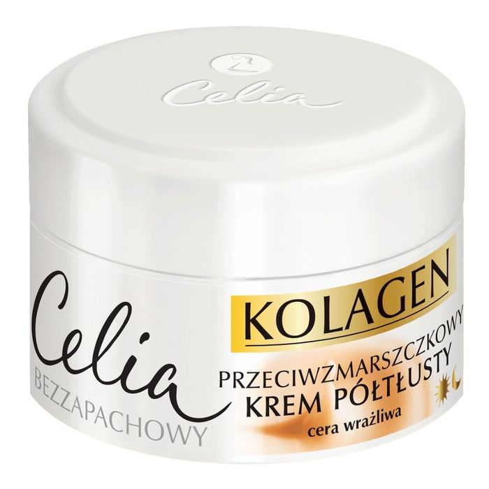 Celia Kolagen krem przeciwzmarszczkowy półtłusty z kozim mlekiem na dzień i na noc 50 ml main product photo