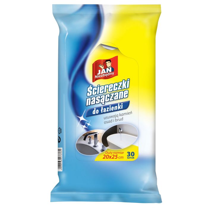 Jan Niezbędny Ściereczki nasączane do łazienki 30 sztuk main product photo