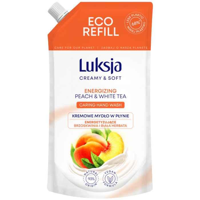 LUKSJA mydło w płynie brzoskwinia/biała herbata 400 ml main product photo