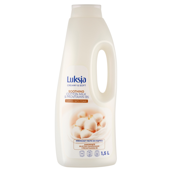 LUKSJA płyn do kąpieli mleczko bawełniane/prowitamina B5 1500 ml main product photo