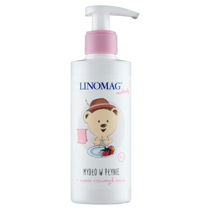 LINOMAG LINOM MYDL PLYN D/DZIECI CZERW OWO 200ML main product photo