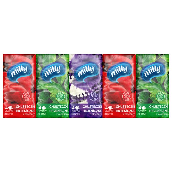 Milly Aloes chusteczki higieniczne 10 x 10 sztuk main product photo