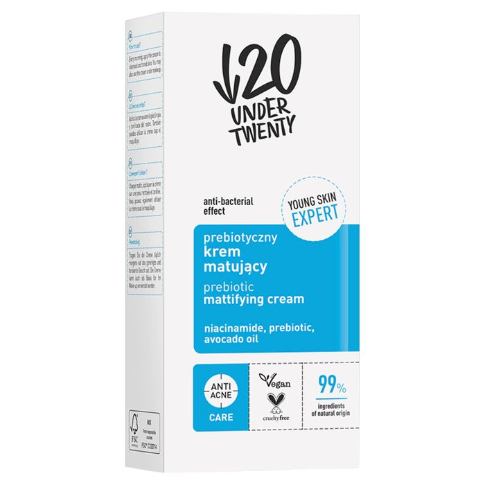 UNDERTWENTY PREBIOTYCZNY KREM MATUJĄCY main product photo