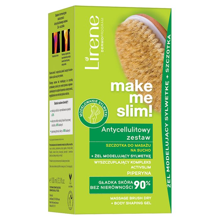 Lirene Make Me Slim! Antycellulitowy zestaw szczotka do masażu + żel modelujący main product photo