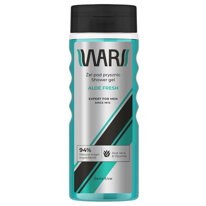 WARS EXPERT FOR MEN Żel pod prysznic energetyzujący 300ml SENSITIVE / Opuncja&Aloes main product photo