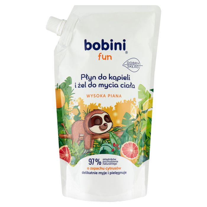 bobini Fun Płyn do kąpieli i żel mycia ciała o zapachu cytrusów 500 ml main product photo