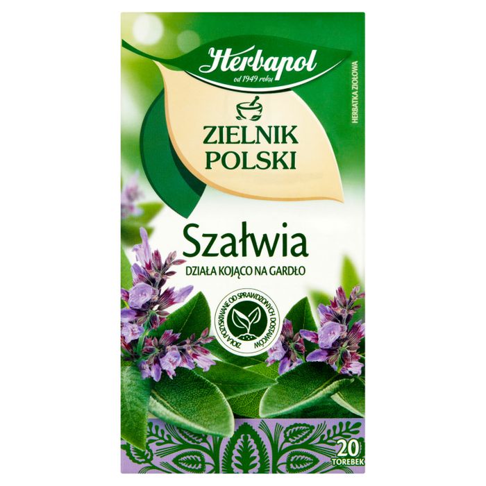 Herbapol Zielnik Polski Herbatka ziołowa szałwia 24 g (20 x 1,2 g) main product photo