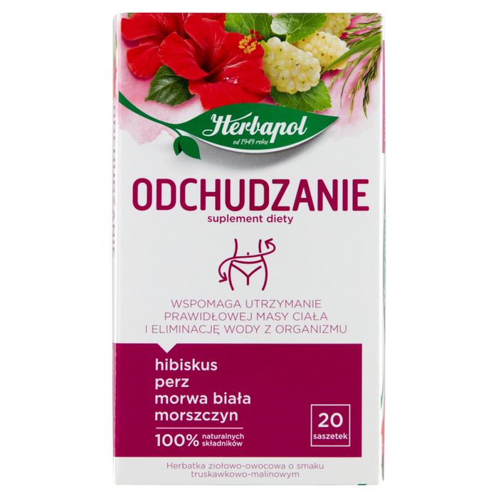Herbapol Odchudzanie Suplement diety herbatka ziołowo-owocowa 40 g (20 x 2 g) main product photo