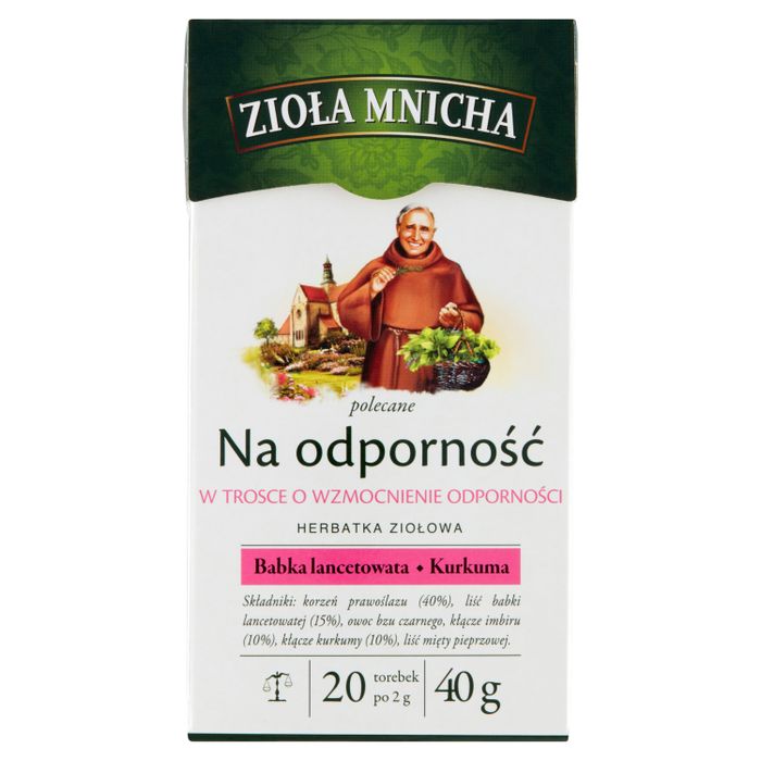Zioła Mnicha Herbatka ziołowa na odporność  40 g (20 x 2 g) main product photo
