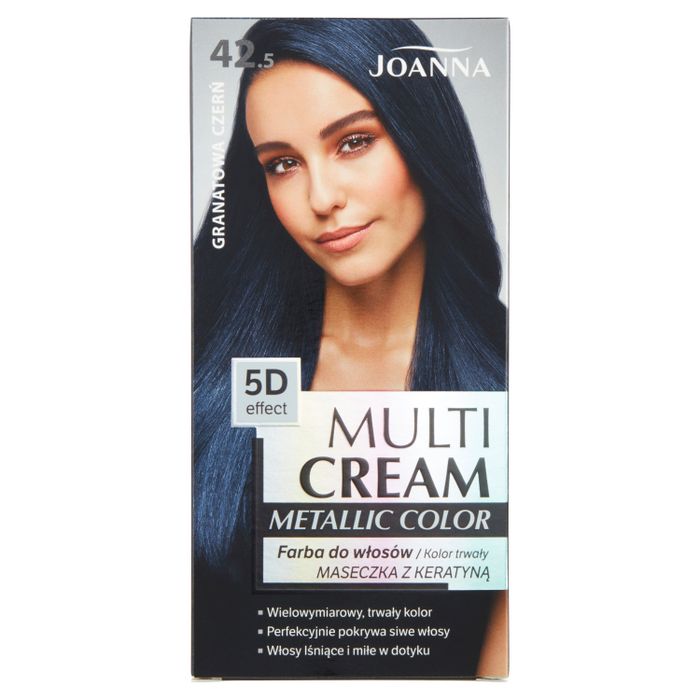Joanna Multi Cream Metallic Color Farba do włosów granatowa czerń 42.5 main product photo