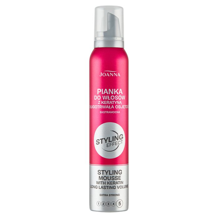 Joanna Styling Effect Extra Strong Pianka do włosów z keratyną 150 ml main product photo