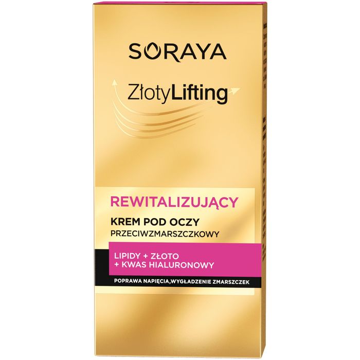 SORAYA Złoty Lifting rewitalizujący krem pod oczy przeciwzmarszczkowy 15 ml main product photo