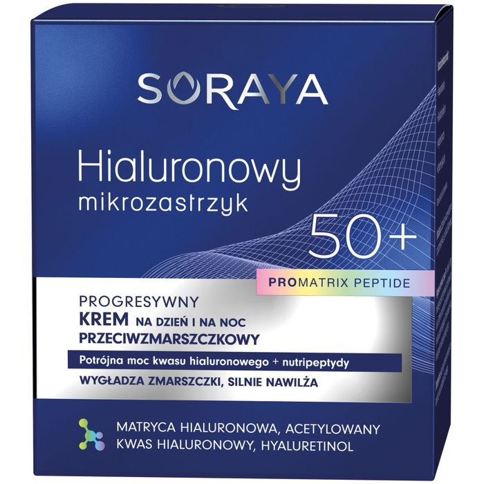 Soraya Hialuronowy mikrozastrzyk  krem przeciwzmarszczkowy 50+ 50ml main product photo
