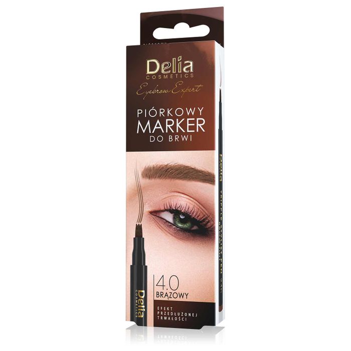 Delia Eyebrow piórkowy marker do brwi 4.0 brązowy main product photo